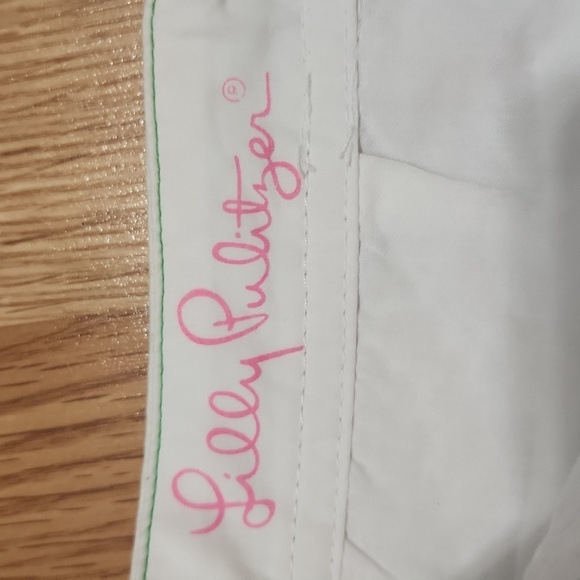 Lilly Pulitzer White Scalloped Hem The Buttercup Shorts Size 2 - Picture 5 of 10